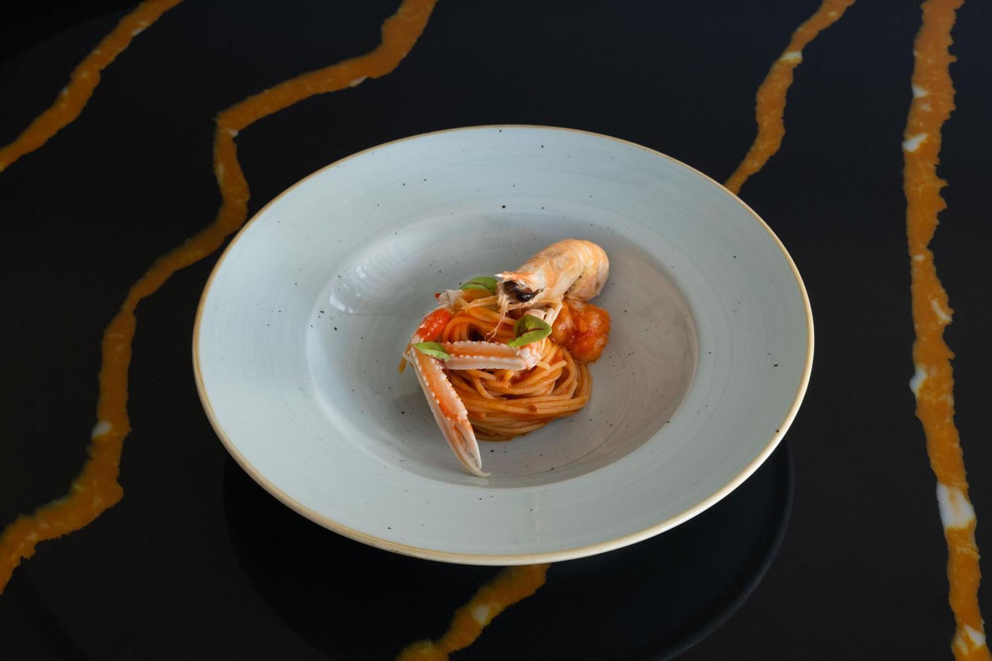 Savoy Beach Hotel & Thermal Spa Бибионе Екстериор снимка Spaghetti alla vodka